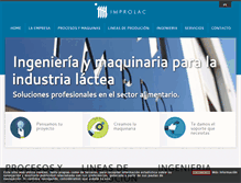 Tablet Screenshot of improlac.com